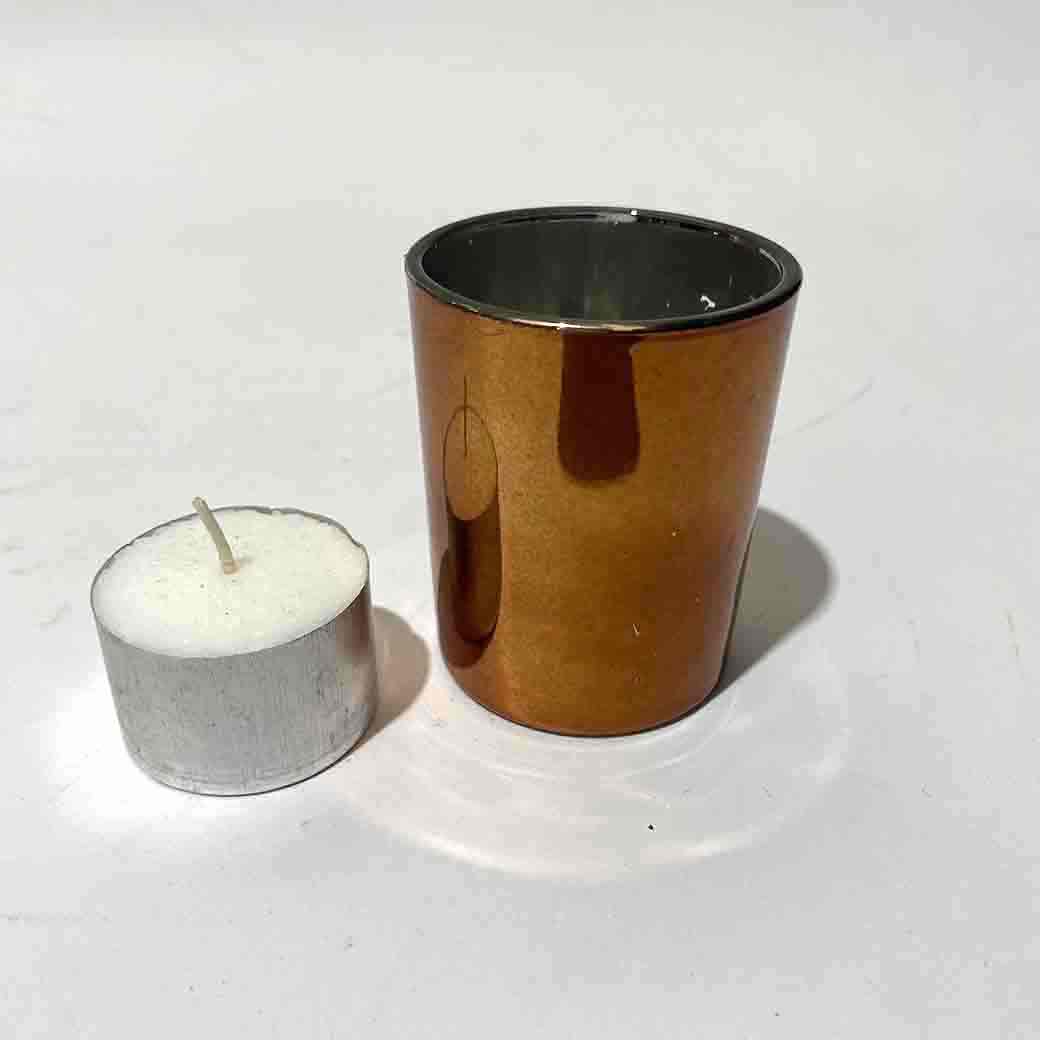 GLASS, Votive - Tealight Holder - Bronze Mirror